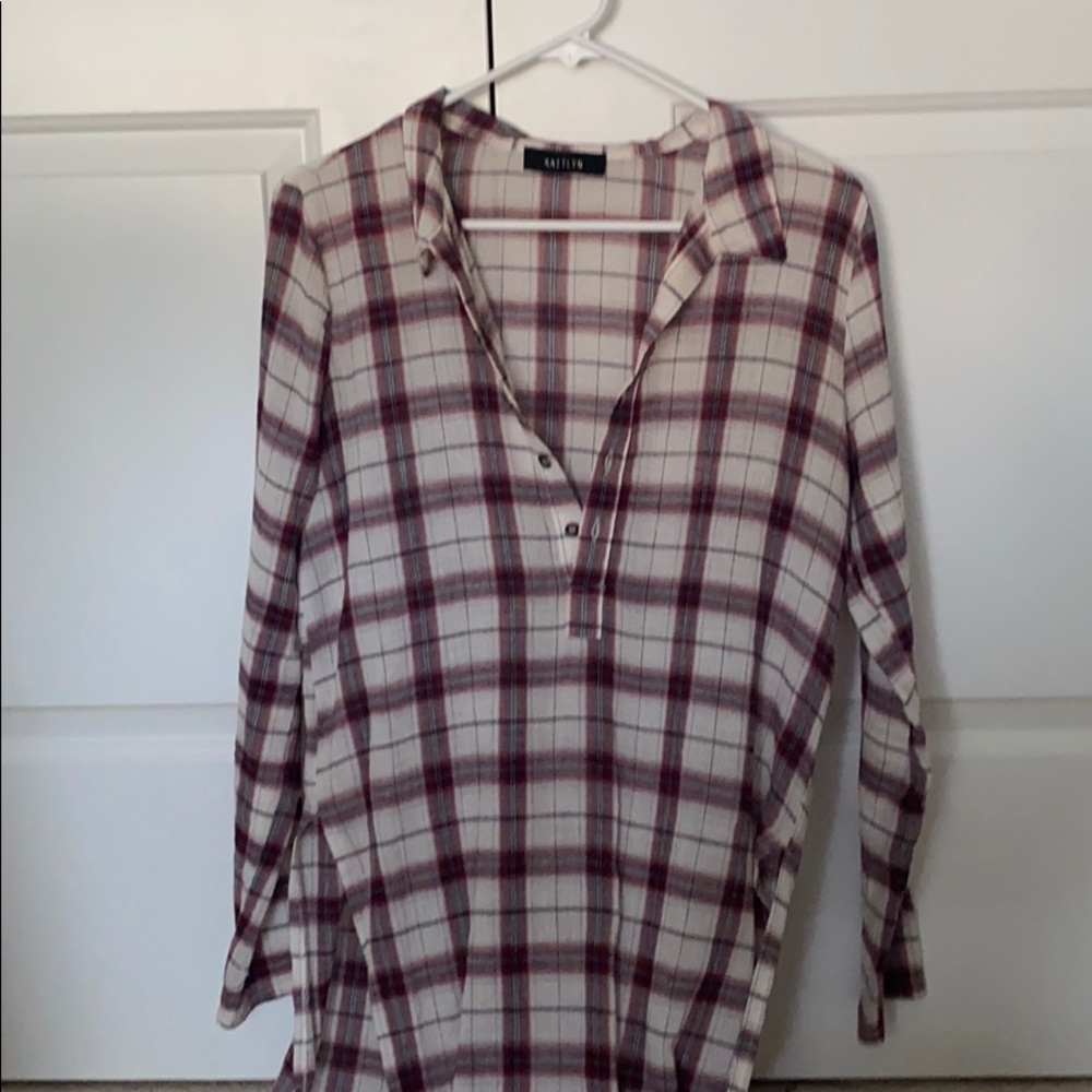 Flannel long shirt
